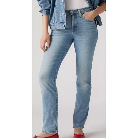 NWT 724 HIGH RISE SLIM STRAIGHT WOMEN'S JEANS SIZE 26 - Picture 1 of 5